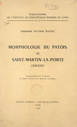 Morphologie du patois de Saint-Martin-la-Porte (Savoie)