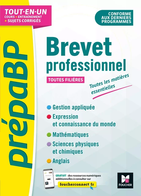 PrépabrevetPro - Brevet professionnel - Toutes les matières générales - Révision et entrainement - Aimeric Imbert, Véronique Hardy, Sabine Raffinesque, Julien Montigon, Frédérique Le Graverend, Annie Goulvent - Foucher