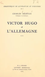 Victor Hugo et l'Allemagne (2)