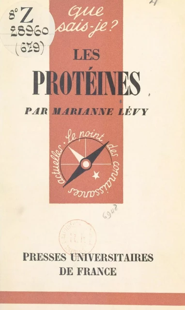 Les protéines - Marianne Levy - FeniXX réédition numérique