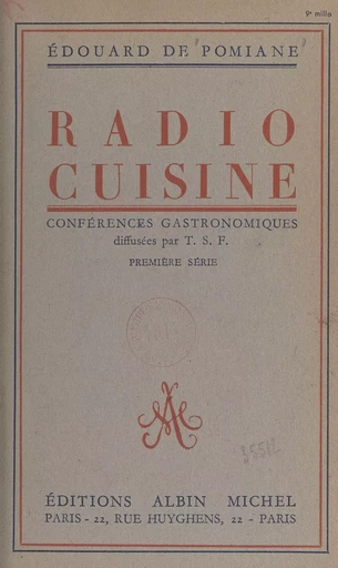 Radio-cuisine - Édouard de Pomiane - FeniXX réédition numérique