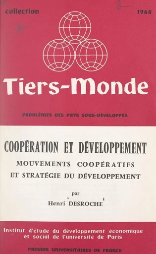 Coopération et développement - Henri Desroche - FeniXX réédition numérique