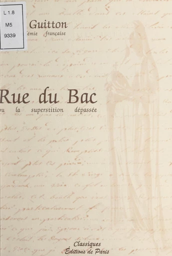 Rue du Bac - Jean Guitton - FeniXX réédition numérique