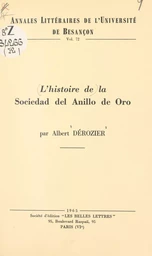 L'histoire de la Sociedad del Anillo de Oro pendant le triennat constitutionnel 1820-1823