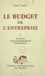 Le budget de l'entreprise (1)