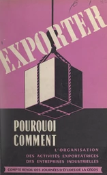 Exporter, pourquoi, comment