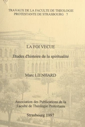 La foi vécue