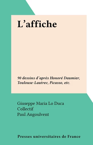 L'affiche - Giuseppe Maria Lo Duca - FeniXX réédition numérique