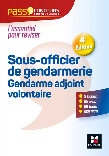 Pass'Concours Sous-officier de gendarmerie / Gendarme adjoint volontaire - Rosa Lüthi, Valérie Béal, Véronique Saunier, Anne Ducastel - Foucher