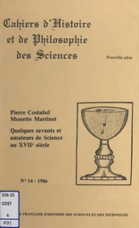 Quelques savants et amateurs de science au XVIIe siècle