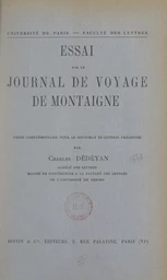 Essai sur le Journal de voyage, de Montaigne