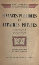 Finances publiques et affaires privées