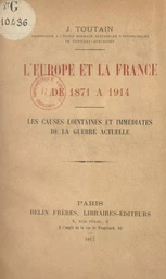 L'Europe et la France, de 1871 à 1914