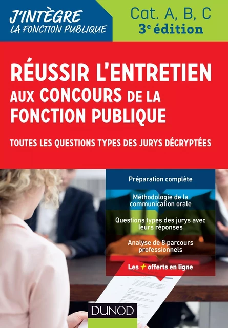 Réussir l'entretien aux concours de la fonction publique - Dominique Pipard-Thavez, Francis Pian - Dunod