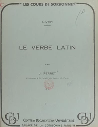 Le verbe latin