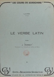 Le verbe latin