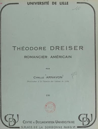 Théodore Dreiser, romancier américain