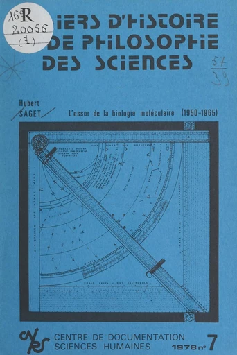 L'essor de la biochimie moléculaire - Hubert Saget - FeniXX réédition numérique