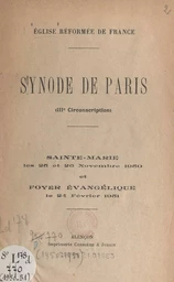 Synode de Paris (IIIe circonscription)