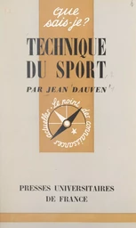 Technique du sport