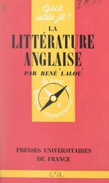 La littérature anglaise