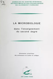 La microbiologie dans l'enseignement du second degré