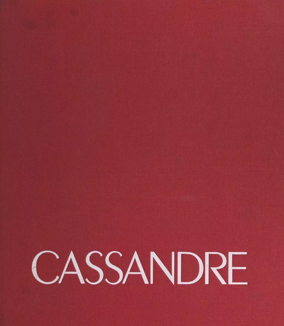 A. M. Cassandre - Henri Mouron - FeniXX réédition numérique