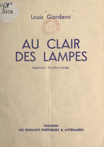 Au clair des lampes - Louis Giordano - FeniXX réédition numérique