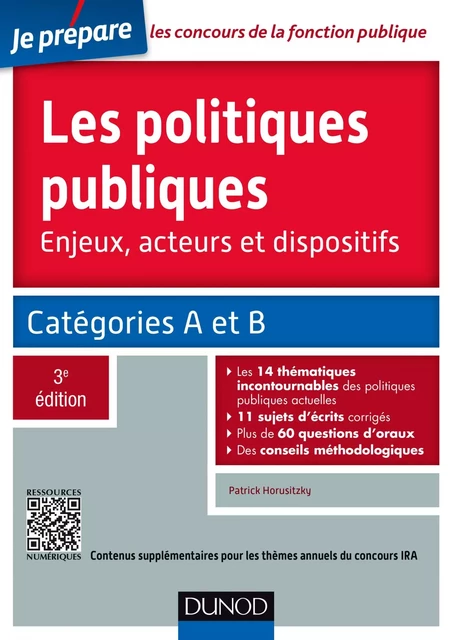 Les politiques publiques - 3e éd. - Patrick Horusitzky - Dunod