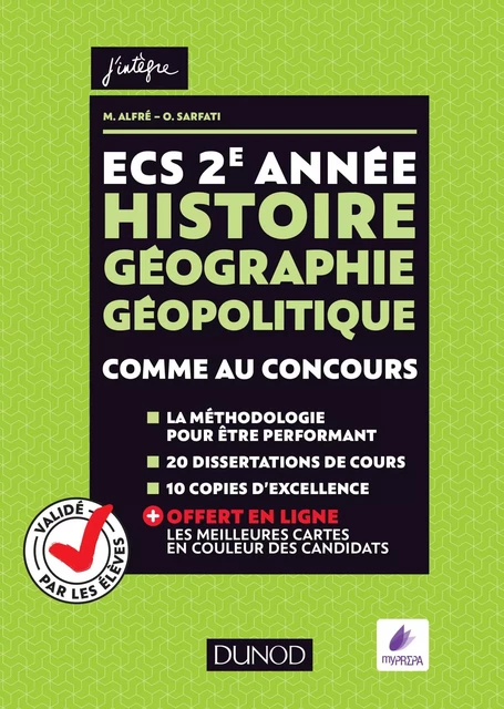 ECS 2e année - Histoire Géographie Géopolitique - Matthieu Alfré, Olivier Sarfati - Dunod