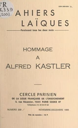 Hommage à Alfred Kastler