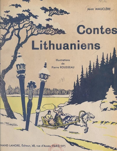 Contes lithuaniens - Jean Mauclère - FeniXX réédition numérique