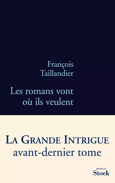 Les romans vont où ils veulent - François Taillandier - Stock