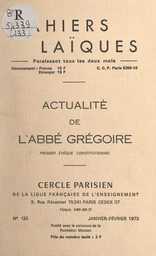 Actualité de l'Abbé Grégoire