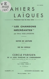 Les chansons mécréantes