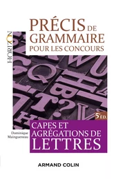 Précis de grammaire pour les concours - 5e éd.