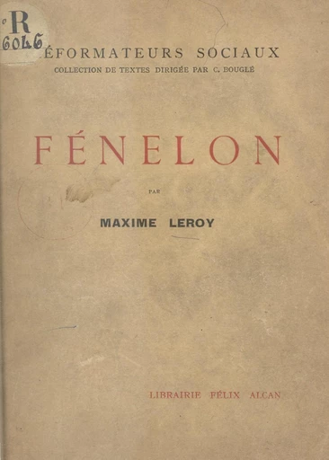 Fénelon - Maxime Leroy - FeniXX réédition numérique