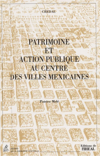 Patrimoine et action publique au centre des villes mexicaines -  Centre de recherche et de documentation sur l'Amérique latine (CREDAL), Patrice Melé - FeniXX réédition numérique