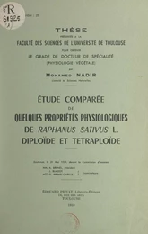 Étude comparée de quelques propriétés physiologiques de Raphanus Sativus L. diploïde et tétraploïde