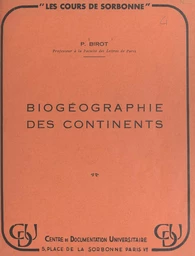 Biogéographie des continents