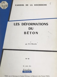 Les déformations du béton