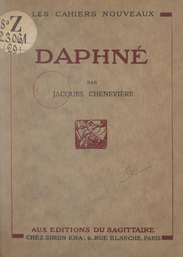 Daphné - Jacques Chenevière - FeniXX réédition numérique