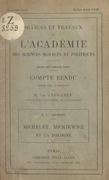 Michelet, Mickiewicz et la Pologne