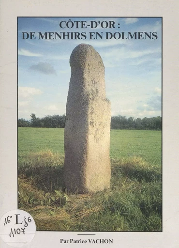 Côte d'Or : de menhirs en dolmens - Patrice Vachon - FeniXX réédition numérique