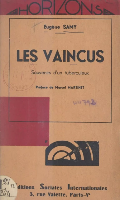 Les vaincus - Eugène Samy - FeniXX réédition numérique