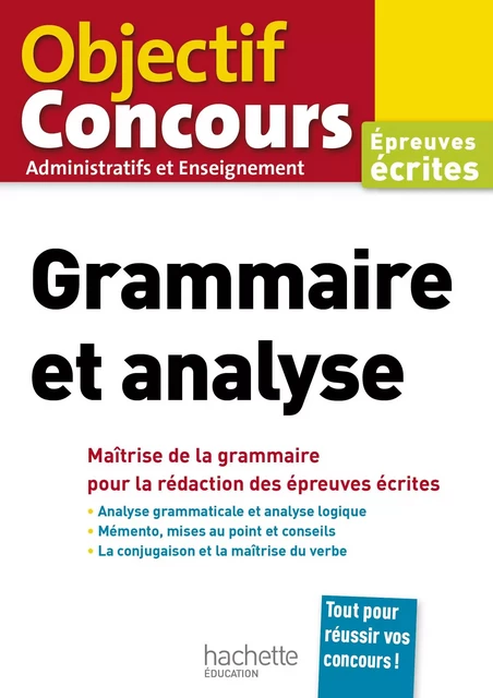 Objectif Concours Grammaire et analyse 2020 - Ebook PDF - Albert Hamon - Hachette Éducation