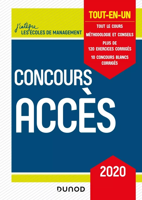 Concours Accès - 2020 - Marie-Virginie Speller, Pia Boisbourdain, Catherine Baldit-Dufays, Marie-Annik Durand, Benoît Priet - Dunod