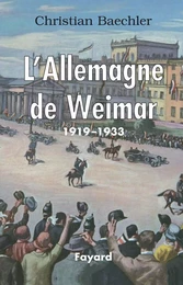 L'Allemagne de Weimar