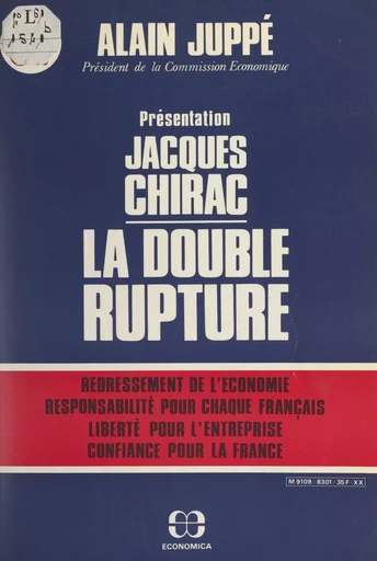 La double rupture - Alain Juppé - FeniXX réédition numérique