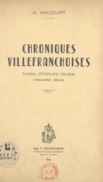 Chroniques villefranchoises